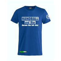Radeberger SV T-Shirt Handball und Bier blau Unisex